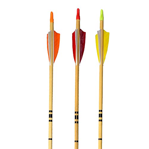 Fleetwood Youth Wood Arrows w/Feathers 6 Pack