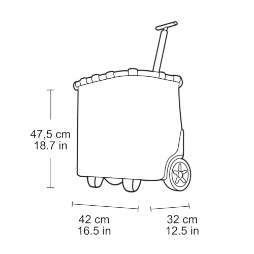 reisenthel carrycruiser dots – Tragbarer Einkaufstrolley mit stabilem Aluminiumrahmen...