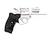 Crimson Trace LG-303 Lasergrips with Red Laser, Heavy Duty Construction and Instinctive Activation for Ruger SP101 Revolvers, Defensive Shooting and Competition,Black