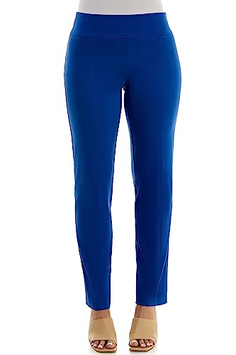 Zac & Rachel Women's Millennium Fabric - Slim Leg Pull-On Pant, Surf The Web, 16