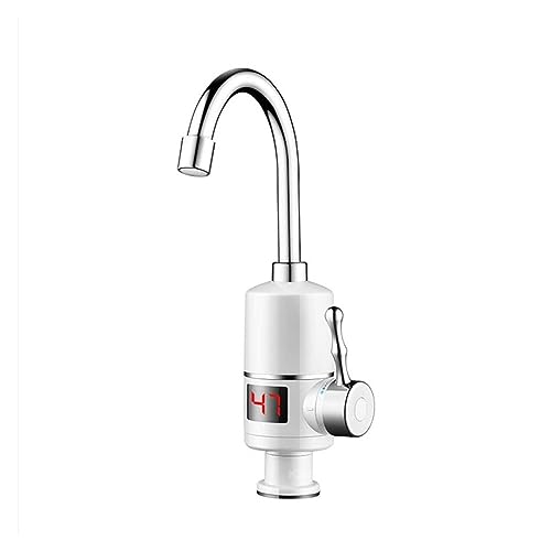 Calentador de agua eléctrico instantáneo 3000W con pantalla LED para grifo de agua fría cocina 2