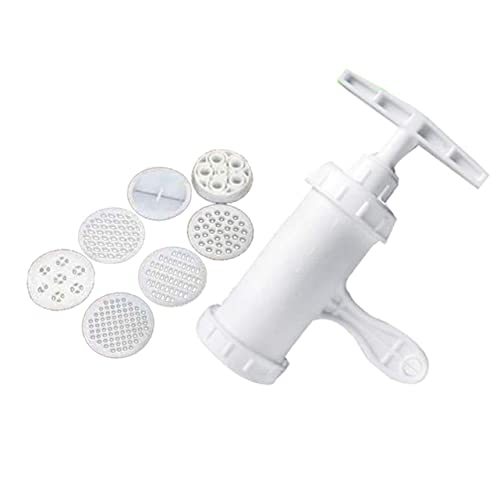 PRETYZOOM Diy Pasta Noodle Maker Machine Manual Noodle Press 7 Molds Household Maker Tool