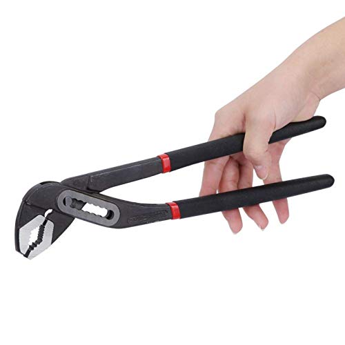 Telituny 1Pc Pliers Water Pump Pliers Pipe Wrench 8/10/12In High Carbon Steel Water Pump Pliers Straight Jaw Groove Joint Plier Pipe Wrench For Basic Home Repair And General Applications(12 Inches) #TOP1