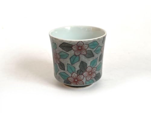 Potter, Living National Treasure, Imaemon Imaizumi, Imaemon Imaizumi, Color Picture, Thin Ink, Flower Bunguinomi, Sake Ceramics, Cup