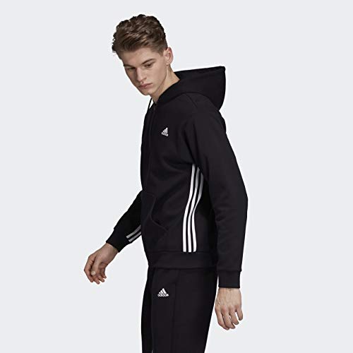 adidas Men's Must Have 3-Stripes Full-Zip Hooded Sweatshirt4