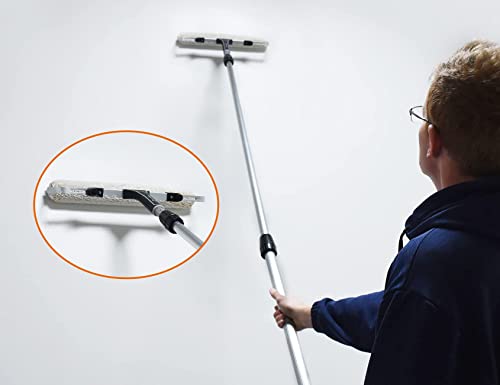 ROLLINGDOG 18 Inch Paint Roller Covers - 3/8" Nap 18" Microfiber Paint Roller Sleeves for Smooth and Semi-Smooth Surfaces, Ceiling, Wall, Floor, Decks Painting (Pack of 3)