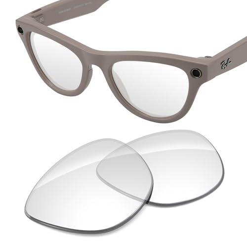 Image of Replacement Lenses Compatible with RayBan Meta Skyler RW4010 52mm AI Glasses, UV Protection, Transition