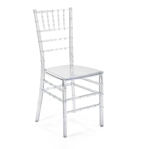 Decor Space Silla apilable de policarbonato transparente Lucent para interior y exterior (1)