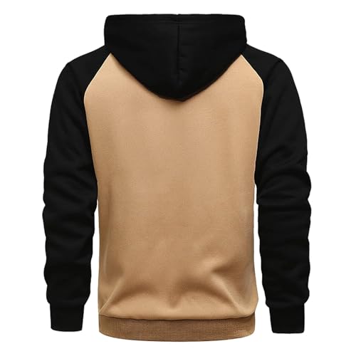 Men Hoodies Casual Hoodies for Men with Zip Pockets Full Zip Long Sleeve Sweatshirt Sports Hooded Jacket 20253