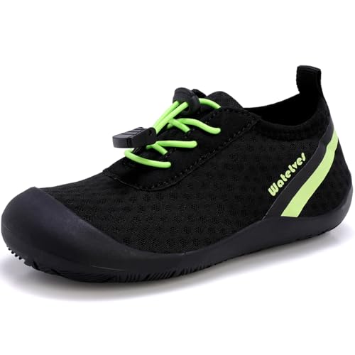 Image of WateLves Wide Toddler Water Shoes Kids Barefoot Athletic Sneakers Girls Boys Quick Dry Aqua Socks for Beach Hiking Swim Kayak Sport Accessories, Camping Essentials
