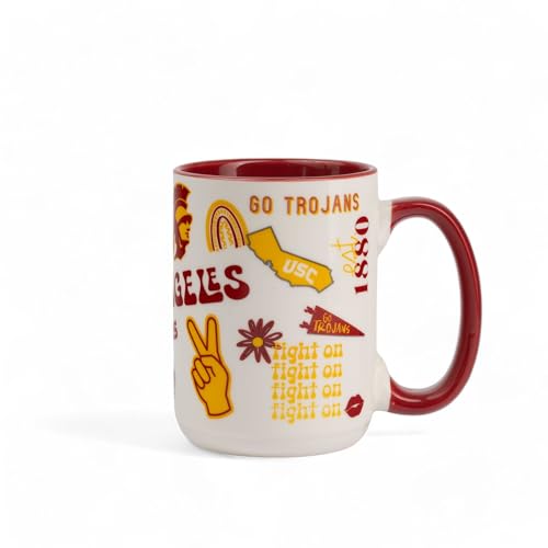 The Memory Company | Licensed NCAA 15oz Wood Handle Mug,University of Southern California