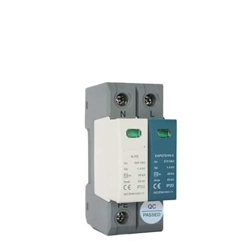 Parasurtenseur domestique 1+NPE 20-40KA pour rail DIN avec contact RC