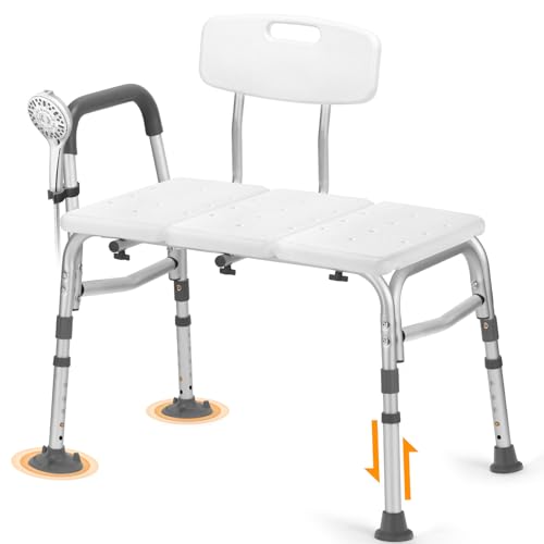 TABEKE Tub Transfer Bench for Bathtub, Tool Free Assembly Shower