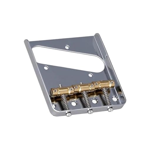 テレキャスター用 GTチューニング ブラス ヴィンテージブリッジ 弦ピッチ10.8mm クローム 汎用アコースティックギターブリッジ