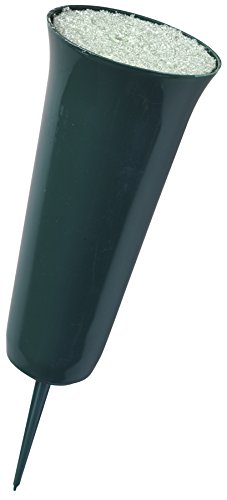 FloraCraft Plastic Cemetery Vase with Foam and Detachable Spike 4 Inch x 8.7