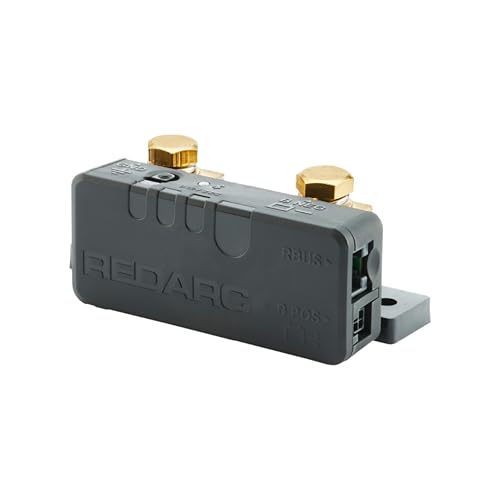 Image of REDARC 500A Smart Battery Monitor for 12V Systems, Bluetooth 5.1 with RedVision App Integration, Real-Time Accuracy for State of Charge, Time Remaining, Current Flow, Up to 42 Meters Wireless Range