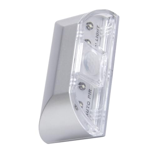 EXCEART 2 Piezas LED con Sensor Infrarrojo Luz Pequeña para Puerta Activación Automática Oscuridad Fácil Instalación con Adhesivo para Armarios y Pasillos Paquete de Plata