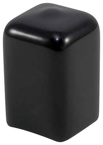 Bouchon carré en plastique anti-rayure embout vinyle noir pour pied de chaise