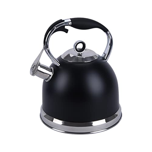 Foedo Tea Kettle, 3 Quart Whistling Tea Kettle For Stovetop With Cool Grip Ergonomic Handle, Food Grade Stainless Steel Tea Pots For Stove Top, Gas Electric Applicable #TOP9
