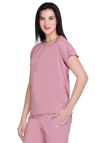 Image of GODFREY Women Round Neck Half Sleeve Cotton T Shirts