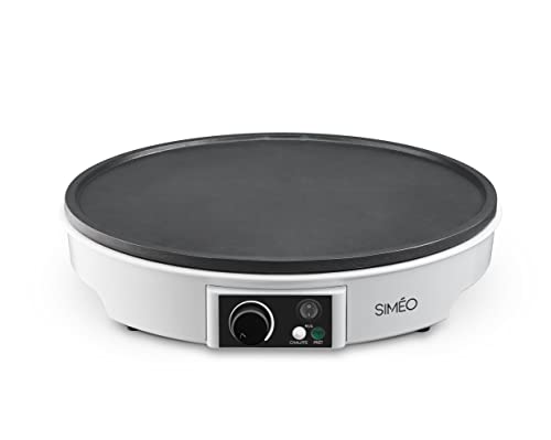 SIMÉO - Crêpière Électrique CRE245 - Cuisson Homogène, Revêtement Anti-Adhésif, Thermostat...