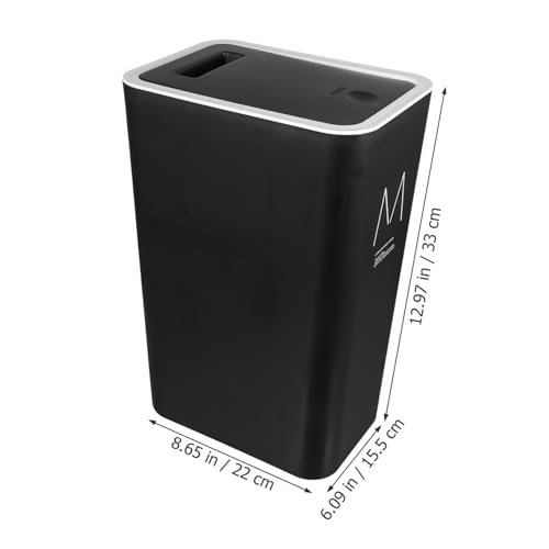 Hemobllo Plastikbehälter Mit Deckel Mülleimer Aus Kunststoff Kleiner Abfallbehälter Für Küche Und Bad Weißer Behälter Mit Deckel Für Haushalt – Bild 3