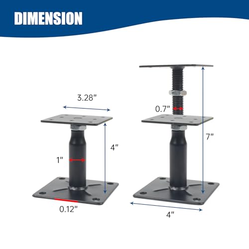 Generic MJ04 4 Pcs Foundation Adjustable House Floor Jack Posts thumb #3