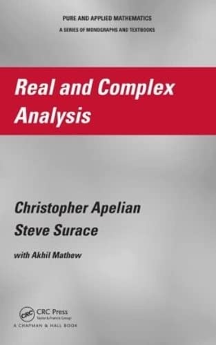 Real and Complex Analysis (Pure and Applied Mathematics)