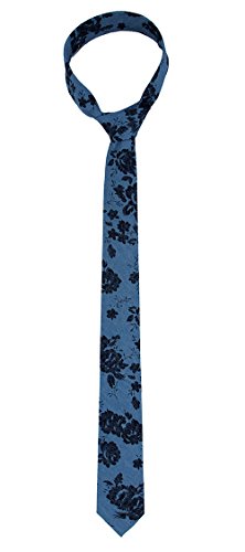 Image of Kebocis Mens Skinny Cotton Floral Tie for Men