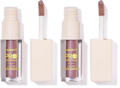 Image of INSIGHT Professional Liquid Eyeshadow - (Divine) | Light Weighted Formula | Infused with Skincare Ingredients | Water Resistant Pigment | High Shine Shimmers (5g) (Pack of 2)