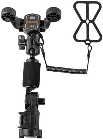 YakAttack RotoGrip Phone Holder Pro with LockNLoad Mount | Kayak Phone Mount for Fishing & Boating | One-Hand Operation | Fits iPhone 15 Pro Max, Galaxy S24 Ultra, Pixel 8 Pro | Made in USA