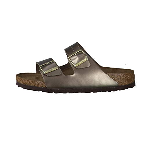 Image of Birkenstock Arizona, Women's Heels Sandals Open Toe Sandals, Beige (Electric Metallic Taupe Electric Metallic Taupe), 5 UK (38 EU)