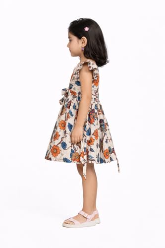 Image of Girls Pure Cotton Soft Frock with Astar, Printed Multicolor for Girl Child