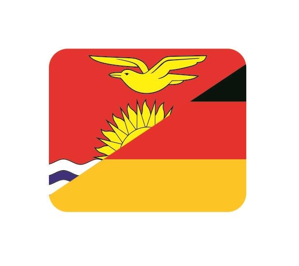 U24 Tapis de souris en textile, motif de l'Allemagne Kiribati