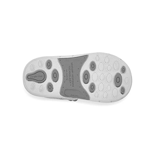 Stride Rite Girls Srt Nell Mary Jane Flat, Silver, 4 Toddler #TOP6