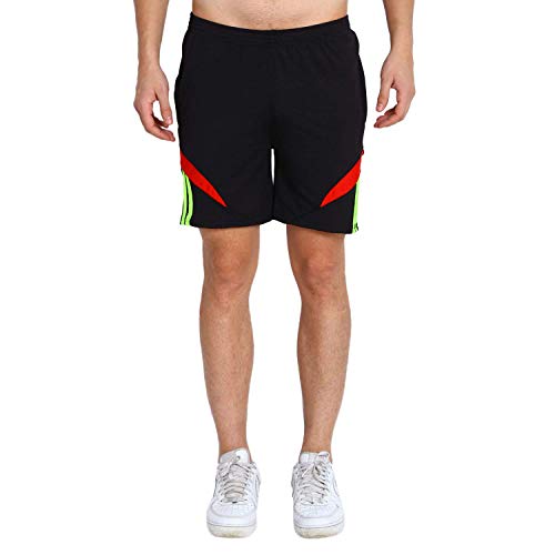 Image of Dia Dia Men's Lightweight Sports Shorts, Quick Dry Breathable Honeycomb Fabric, Zippered Pockets, Drawstring Waist - Ideal for Gym, Workout, Travel, Loungewear, Nightwear
