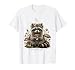 Cute Face Feral Heart Raccoon Graphic Design T-Shirt, Men, White, Large
