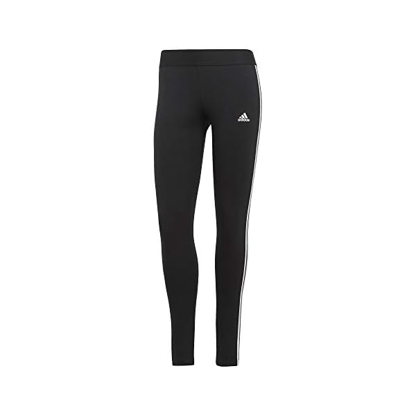 adidas Women's Essentials 3-stripes Leggings, Black/White, X-Large