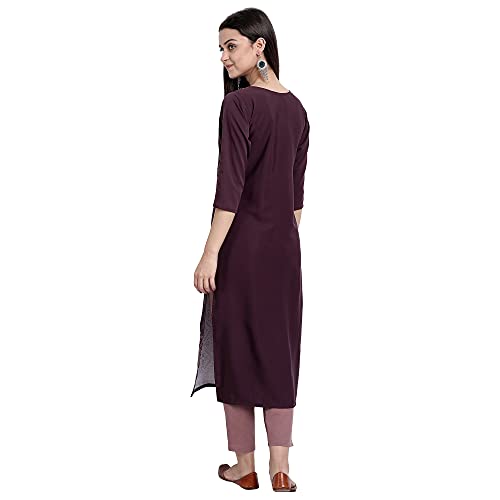 Image of Women's Crepe Straight Kurta