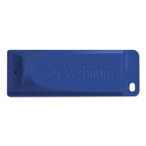 Image of Verbatim 32GB USB 2.0 Flash Drive, Retractable Capless USB-A Design, Blue