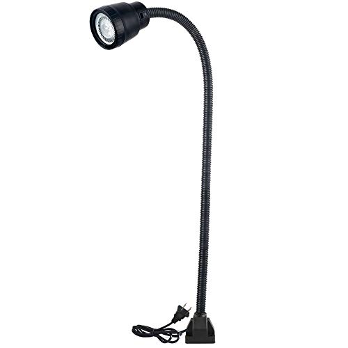Led Machine Work Lights 5W 110V Waterproof IP54 Bolt on Industrial Light with Plus Long Gooseneck Lamp (800mm)