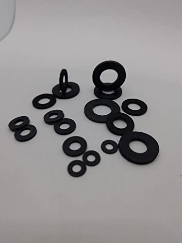 M6 Black Rubber Washers DIN 125 (Pack of 20) From A Washers size: 6.3 mm Inside Diameter x 12mm Outside Diameter x 1.6mm Thickness - Image 3