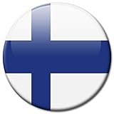 Kühlschrankmagnet Finnland Flaggen Magnet Länder Reise Souvenir Flagge für Kühlschrank stark groß 50 mm