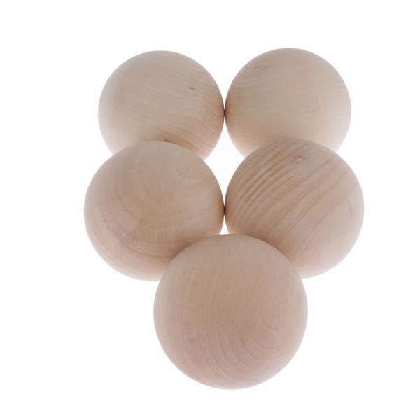ATORSE Toy 2x5x Hardwood Balls Solid Natural Beech Wooden Balls Beads Crafts Making 60mm-Toys & Hobbies-Games-Board & Traditional Games-Contemporary Manufacture-image-42