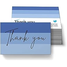 RXBC2011 Thank You for Your Order Cards Your order made my day I hope this package makes yours Card Pack of 100 Blue