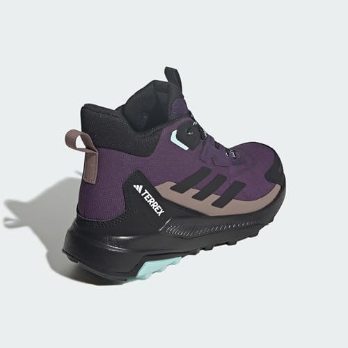 Adidas Women's Terrex Anylander Mid Top Rain.RDY Hiking, Aurora Plum/Black/Trace Brown, 5 by adidas - Used condition - Image 7