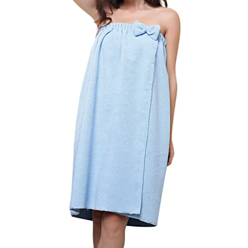 HULKY Femme Serviette De Bain Doux Confortable Peignoir De Bain Séchage Rapide Drap De Plage Sauna Douche Natation Serviette De Toilette Souple Robe De Chambre Avec Poche Bains Hôtel Voyage
