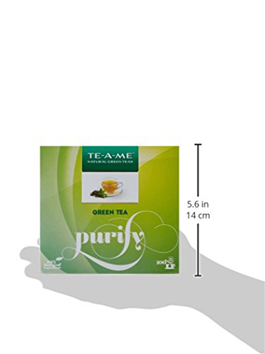 Image of TE-A-ME Green Tea 100 Bags | Green Tea 100 Bags Env | No Added Flavour (Pack of 2)