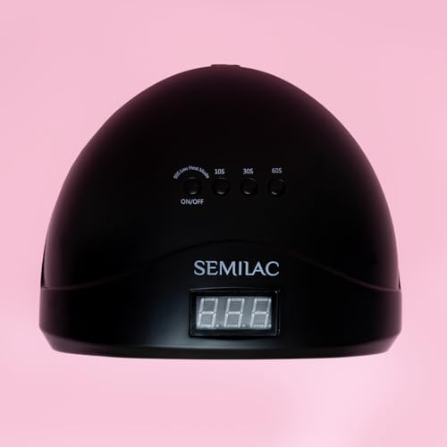 Semilac Lampa Uv Led Do Paznokci Manicure Pedicure Hybrydy All Black 24w/48