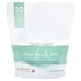 Glotrition Super Beauty Elixir - Collagen Peptides Skincare Drink Packets with Vitamin C, Hyaluronic